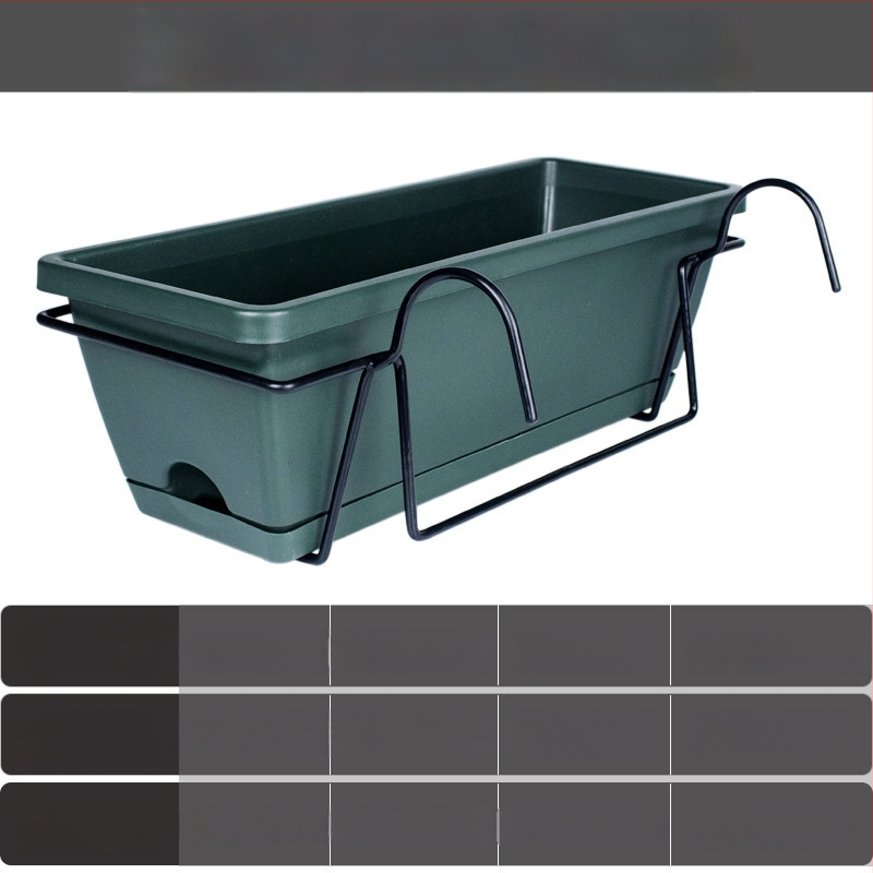 Ghiveci de flori din plastic, dreptunghiular, pentru podea, în stil nordic, pentru grădinărit la domiciliu.