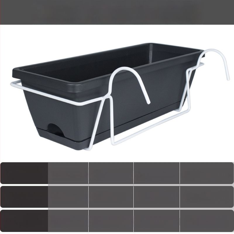 Ghiveci de flori din plastic, dreptunghiular, pentru podea, în stil nordic, pentru grădinărit la domiciliu.