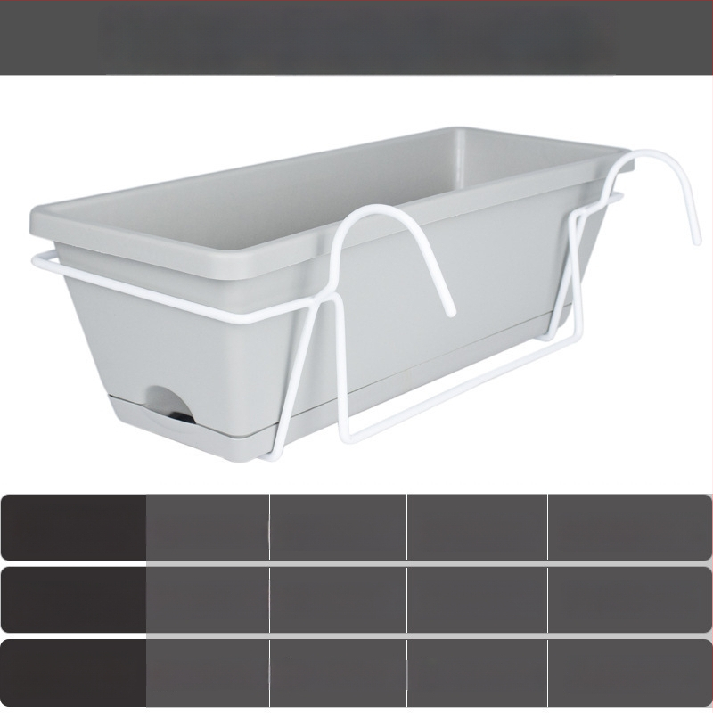 Ghiveci de flori din plastic, dreptunghiular, pentru podea, în stil nordic, pentru grădinărit la domiciliu.