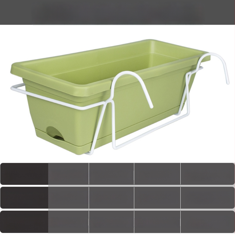 Ghiveci de flori din plastic, dreptunghiular, pentru podea, în stil nordic, pentru grădinărit la domiciliu.