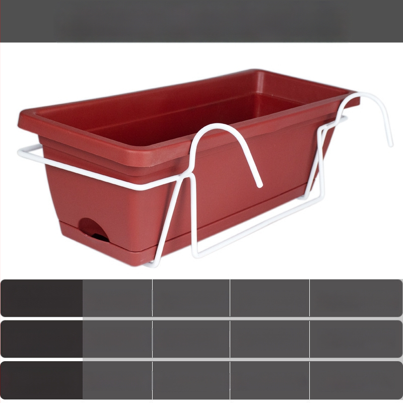 Ghiveci de flori din plastic, dreptunghiular, pentru podea, în stil nordic, pentru grădinărit la domiciliu.