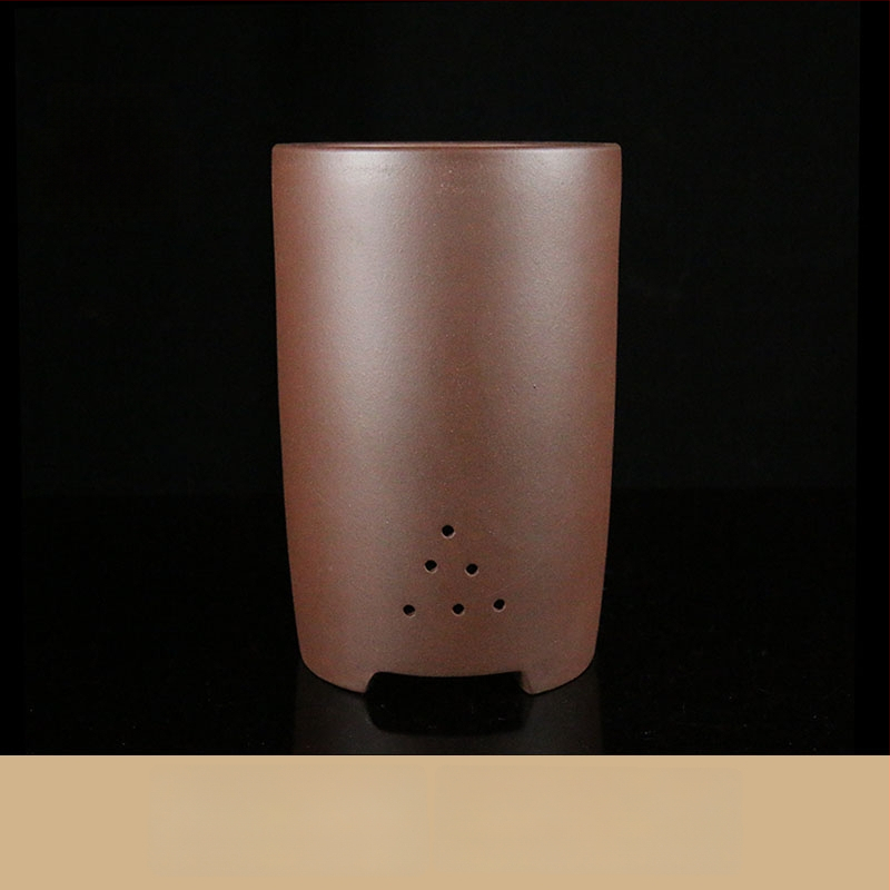 Ghiveci ceramic pentru orhidee, cu design respirabil, lucrat manual, potrivit pentru birou sau podea, stil clasic.