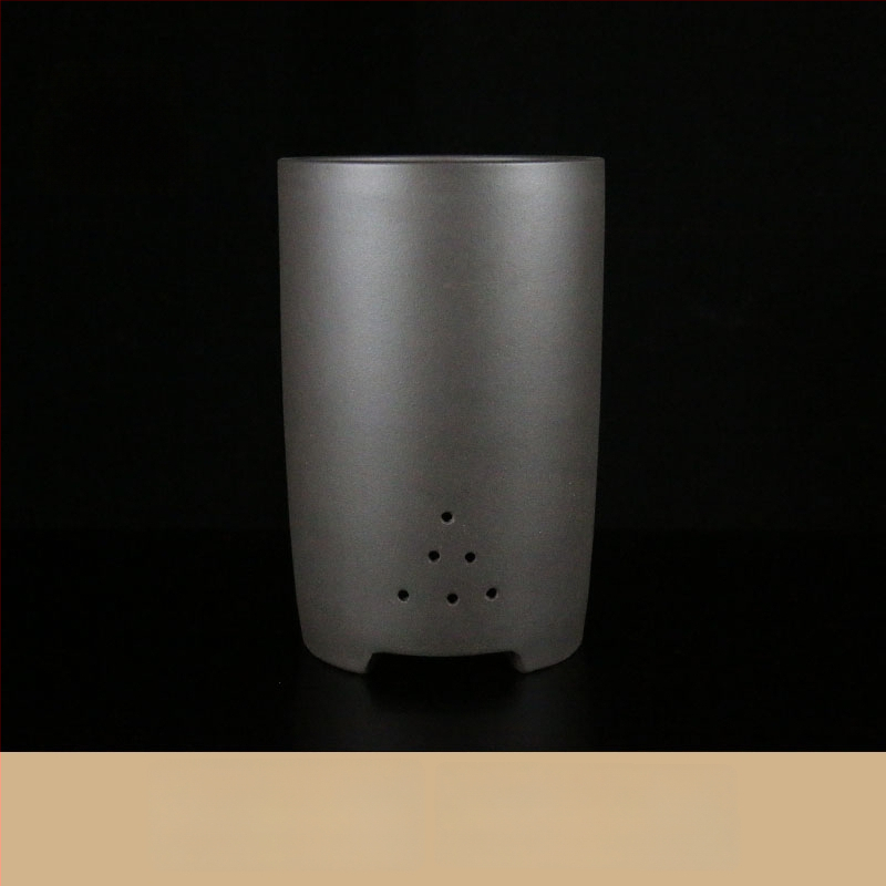 Ghiveci ceramic pentru orhidee, cu design respirabil, lucrat manual, potrivit pentru birou sau podea, stil clasic.