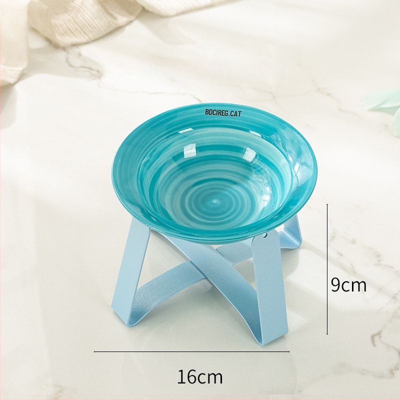 Керамична котешка купичка за храна (Материал: керамика; Подходяща за: котки; Категория: храна за домашни любимци)