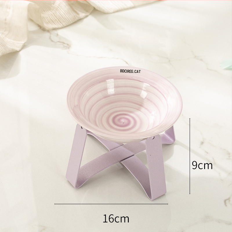 Керамична котешка купичка за храна (Материал: керамика; Подходяща за: котки; Категория: храна за домашни любимци)