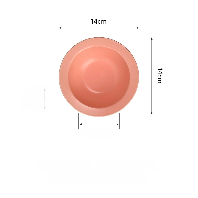 Керамична котешка купичка с форма на летящ диск и защита на ръба за хранене