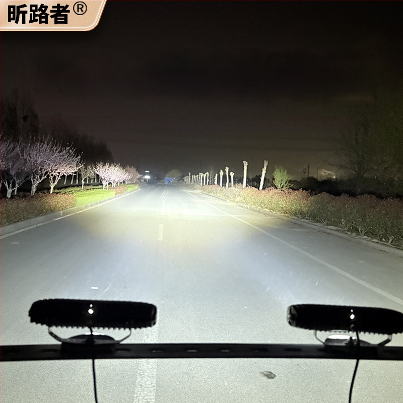 Automobilio grotelėms skirtas lazerinio kanono prožektorius – slėptas LED, 60W, 10–60V, 1440 lm, aliuminio lydinys, modelis W0118d