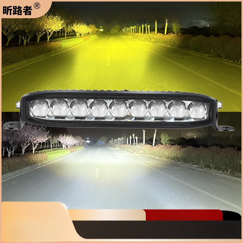 Automobilio grotelėms skirtas lazerinio kanono prožektorius – slėptas LED, 60W, 10–60V, 1440 lm, aliuminio lydinys, modelis W0118d