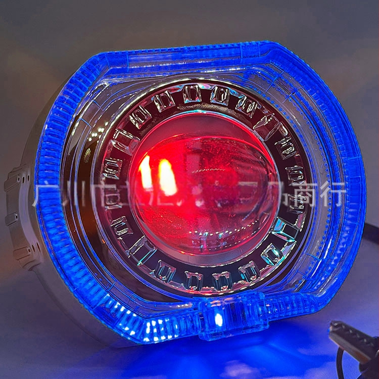 Devil Eye LED priekinis žibintas motociklui su integruota lęšiu, IP68, 25W, 9-60V, 3000 lm