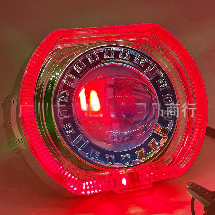 Devil Eye LED priekinis žibintas motociklui su integruota lęšiu, IP68, 25W, 9-60V, 3000 lm