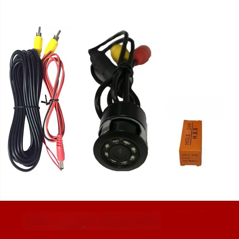 Автомобилна камера за монтаж за задно виждане с инфрачервено нощно виждане, CCD сенсор, водоустойчива, 12V захранване