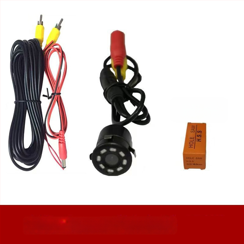 Автомобилна камера за монтаж за задно виждане с инфрачервено нощно виждане, CCD сенсор, водоустойчива, 12V захранване