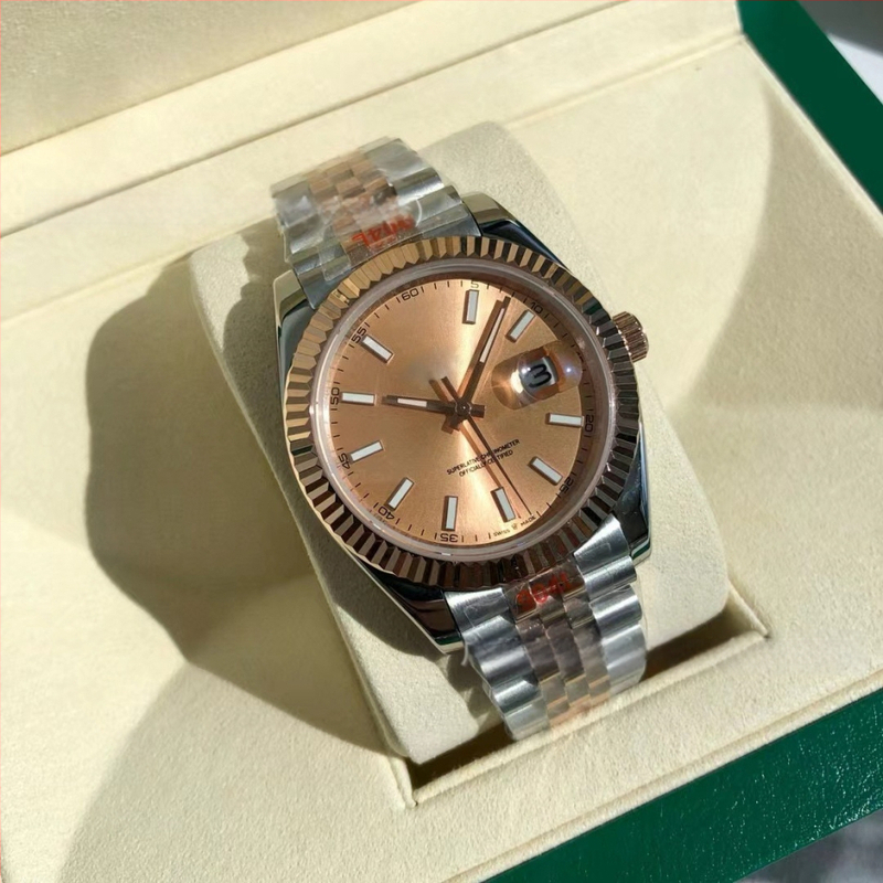 Daiska automatski mehanički sat, narukvica od 904L nehrđajućeg čelika, muški poslovni sat, promjer brojčanika 41 mm, luminescentne kazaljke, kalendar