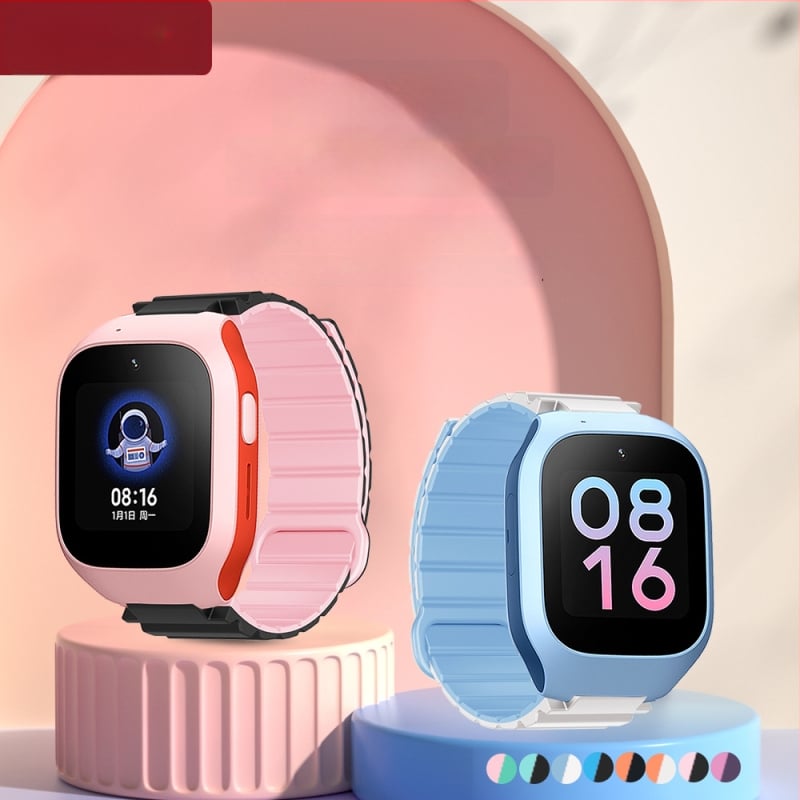 HW silikona magnētiskā siksna bērnu pulksteņiem Mi Tu 4C/5C/6C/2S/U1/6X/C7A/7X