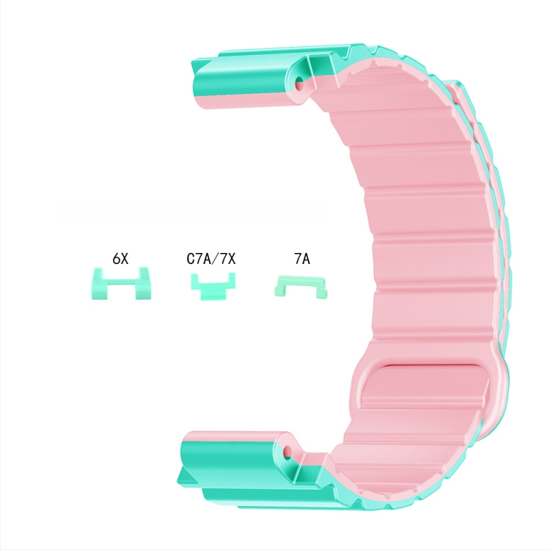 HW silikona magnētiskā siksna bērnu pulksteņiem Mi Tu 4C/5C/6C/2S/U1/6X/C7A/7X