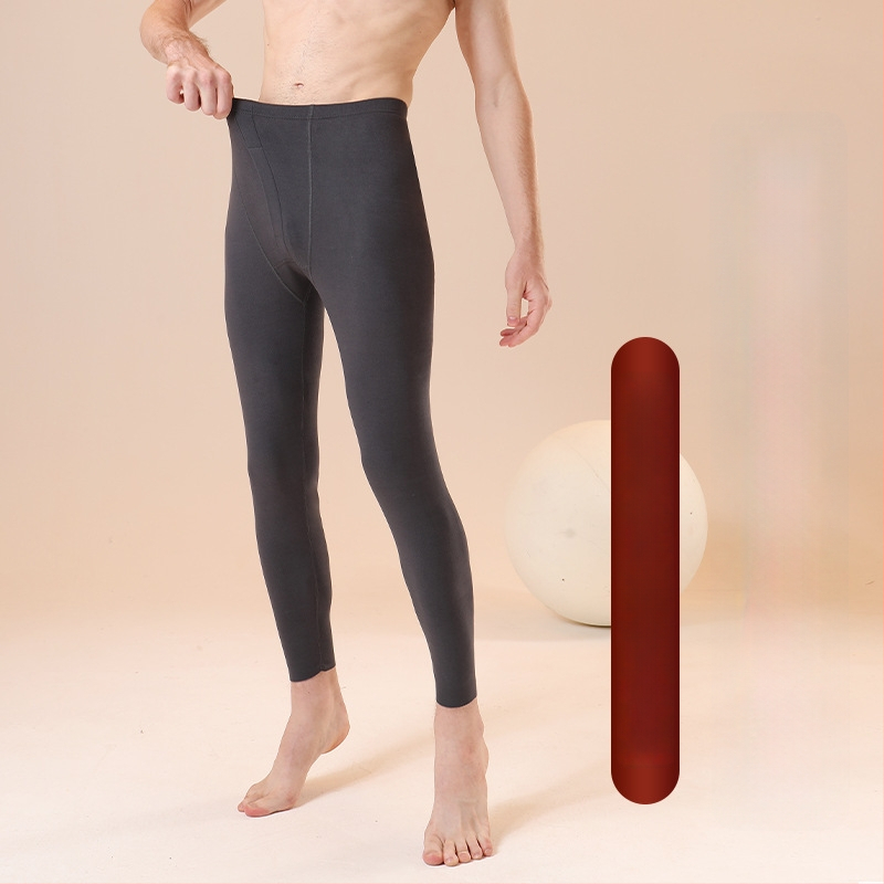 Vīriešu bezšuvju termālās bikses ziemai | Poliesteris; augsts viduklis; auduma svars 181–200 g/m2; uztur siltumu