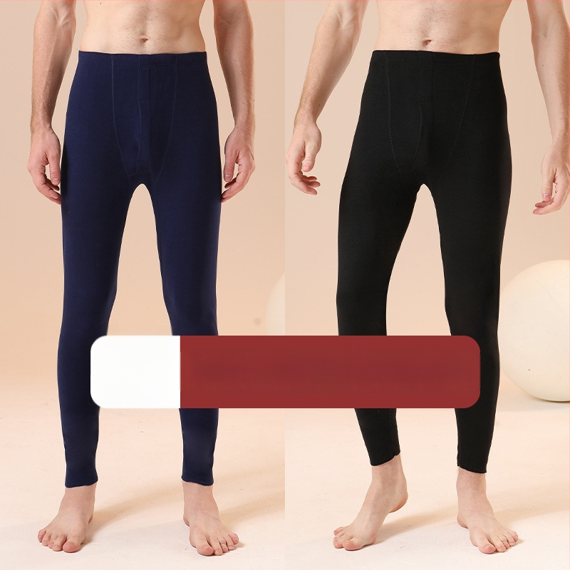 Vīriešu bezšuvju termālās bikses ziemai | Poliesteris; augsts viduklis; auduma svars 181–200 g/m2; uztur siltumu