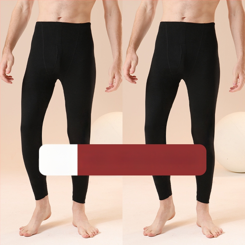 Vīriešu bezšuvju termālās bikses ziemai | Poliesteris; augsts viduklis; auduma svars 181–200 g/m2; uztur siltumu