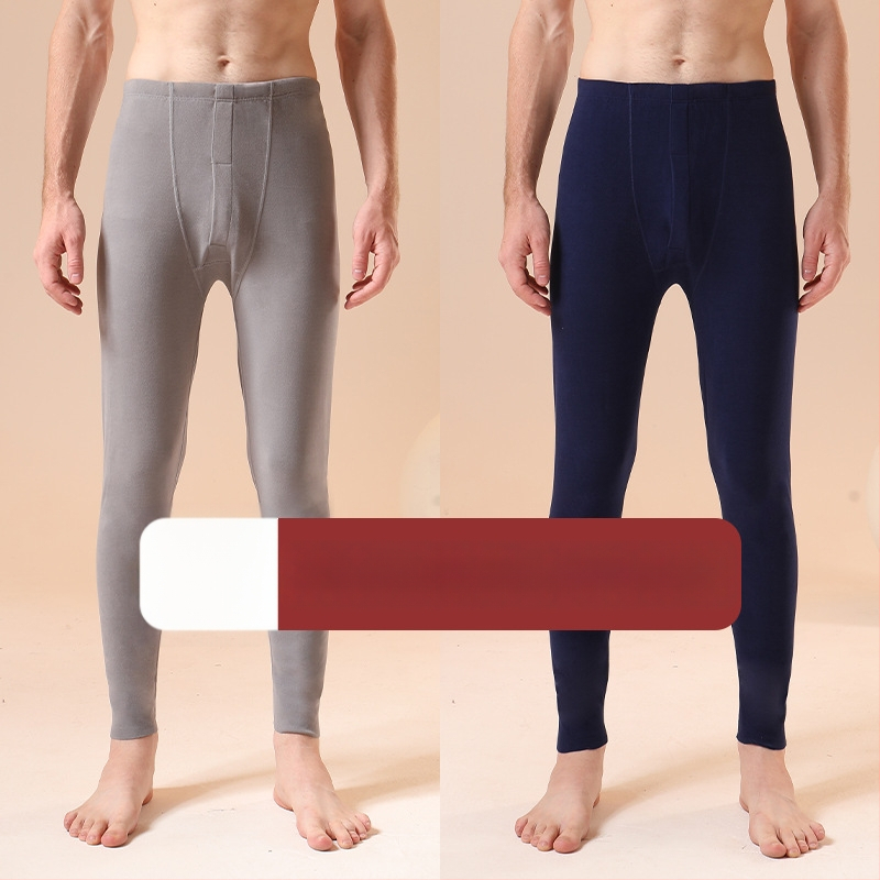 Vīriešu bezšuvju termālās bikses ziemai | Poliesteris; augsts viduklis; auduma svars 181–200 g/m2; uztur siltumu