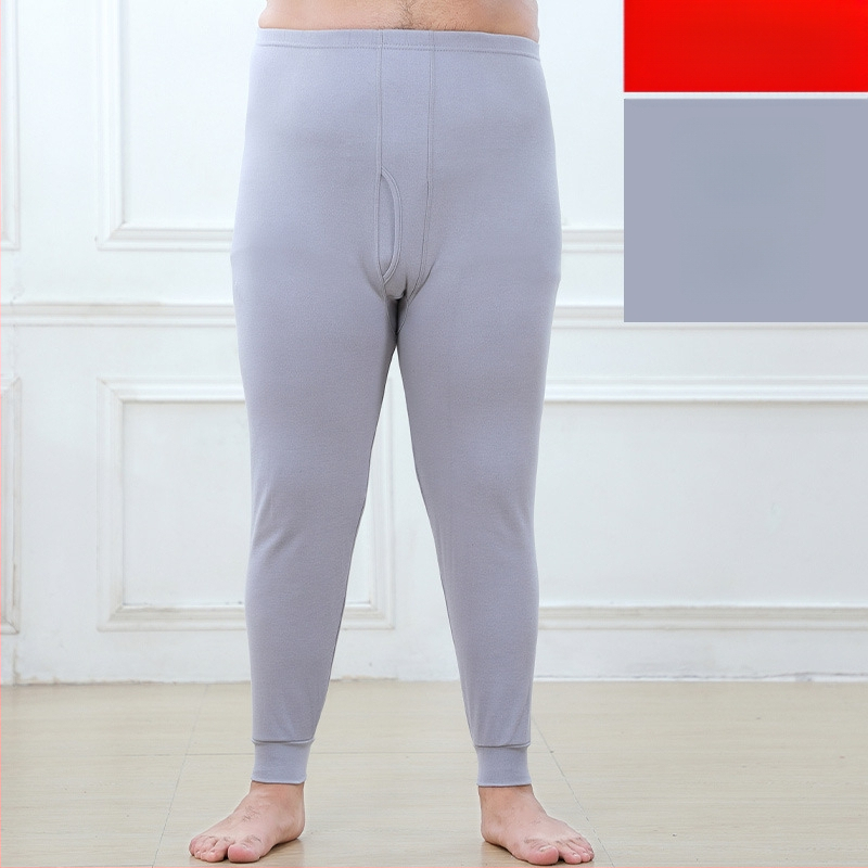 Unisex dugačke gaće od češanog pamuka, veličina XL, crvene boje, 100% pamuk, tople za jesen