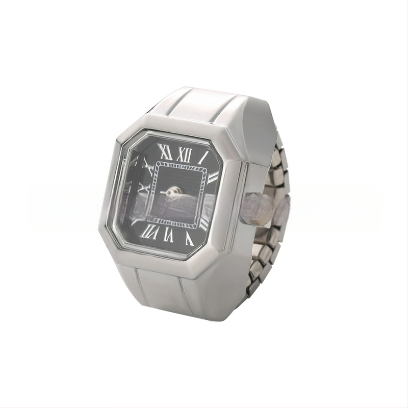 Sieviešu pulkstenis ar kvadrātveida cifernīku, kvarts kustība z618, nerūsējošā tērauda siksna, sakausējuma korpuss, retro stils