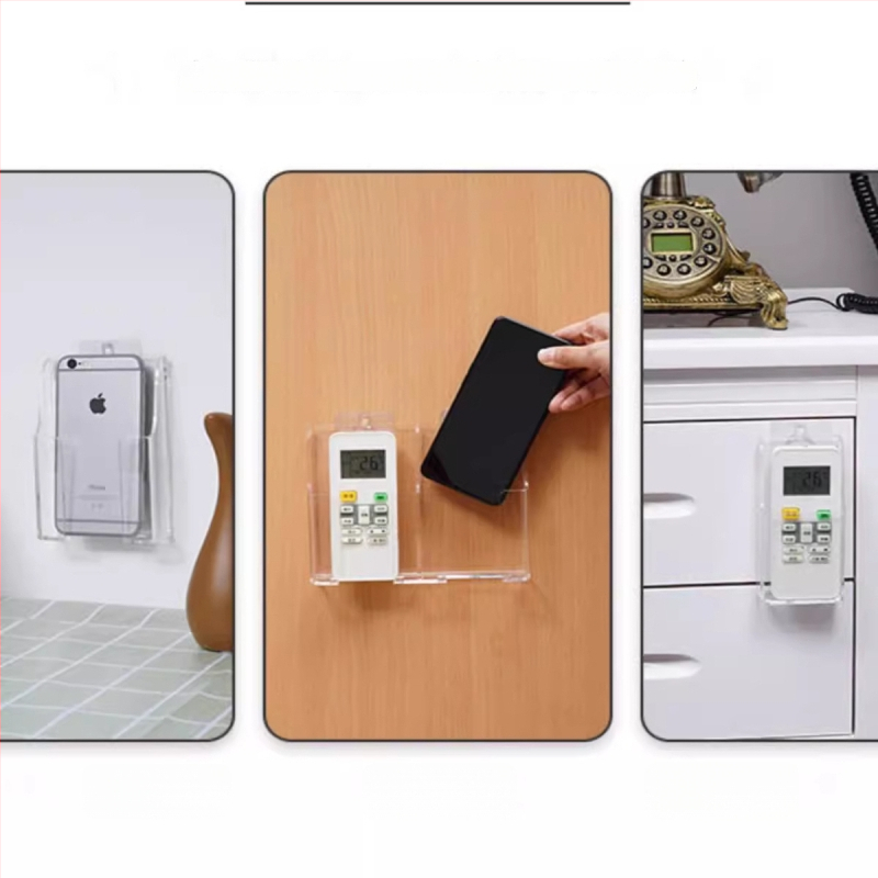 ABS sieninis laikiklis saugojimui nuotolinėms ir telefonams — šiuolaikinis minimalistinis stilius, saugojimas ir organizavimas, pritaikymas įmanomas