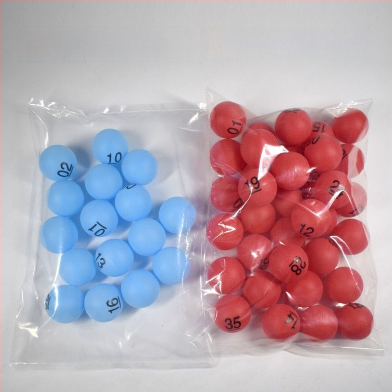 Asztalitenisz labdák készlet – számozott, varrat nélküli — Unique márka, PP anyag