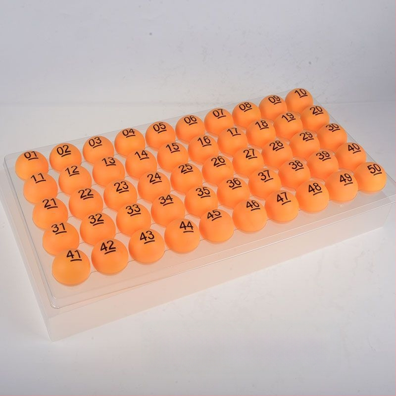 Asztalitenisz labdák készlet – számozott, varrat nélküli — Unique márka, PP anyag