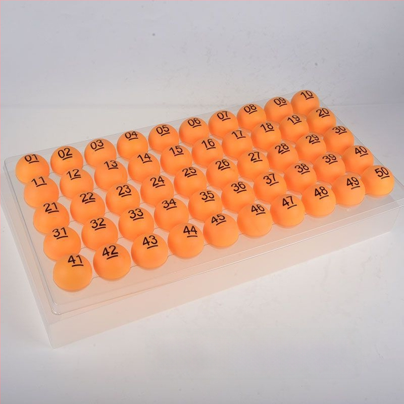 Asztalitenisz labdák készlet – számozott, varrat nélküli — Unique márka, PP anyag