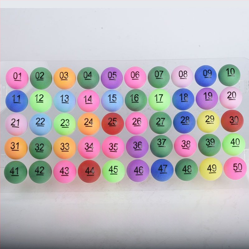 Asztalitenisz labdák készlet – számozott, varrat nélküli — Unique márka, PP anyag