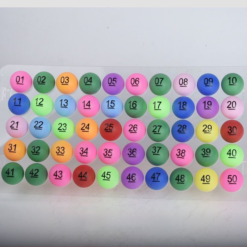 Asztalitenisz labdák készlet – számozott, varrat nélküli — Unique márka, PP anyag