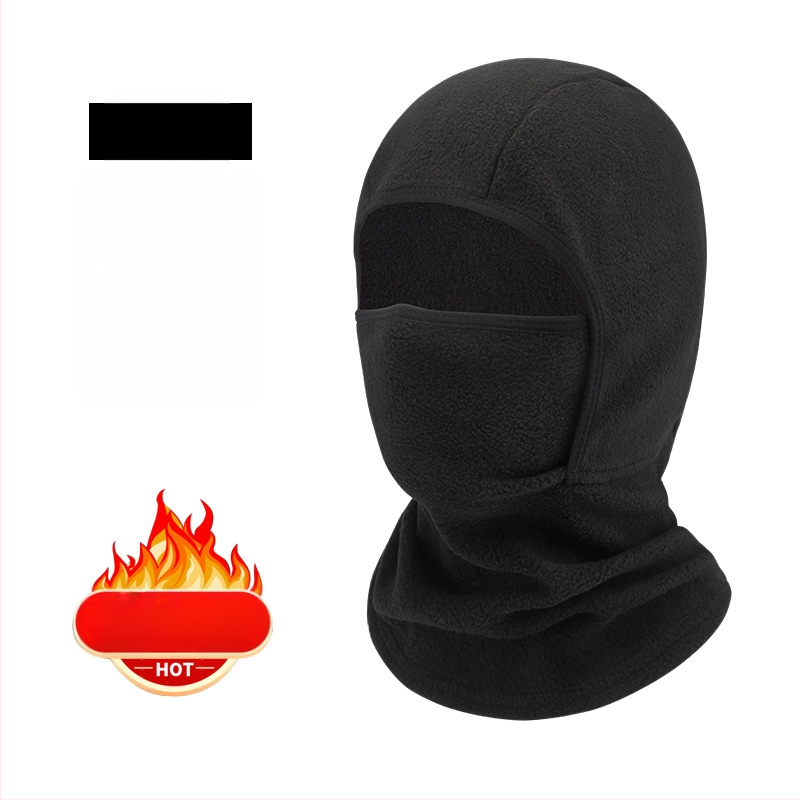 Velosipēdu sejas maska no polārā flīsa, unisex, pielāgojama apstrāde, ziemas sejas aizsardzība