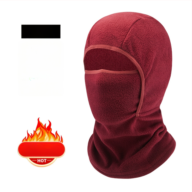 Velosipēdu sejas maska no polārā flīsa, unisex, pielāgojama apstrāde, ziemas sejas aizsardzība