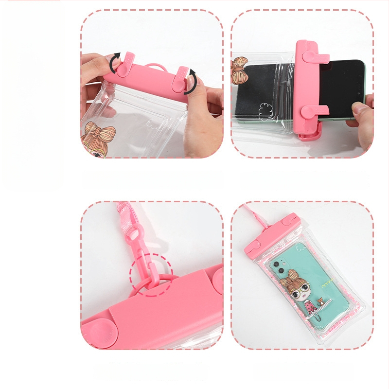 PVC αδιάβροχη θήκη κινητού, συμβατή με συσκευές έως 7,2 ίντσες, εκτύπωση λογότυπου, προσαρμογή (PVC • αδιάβροχο • έως 7,2 ίντσες • εκτύπωση λογότυπου • προσαρμογή)