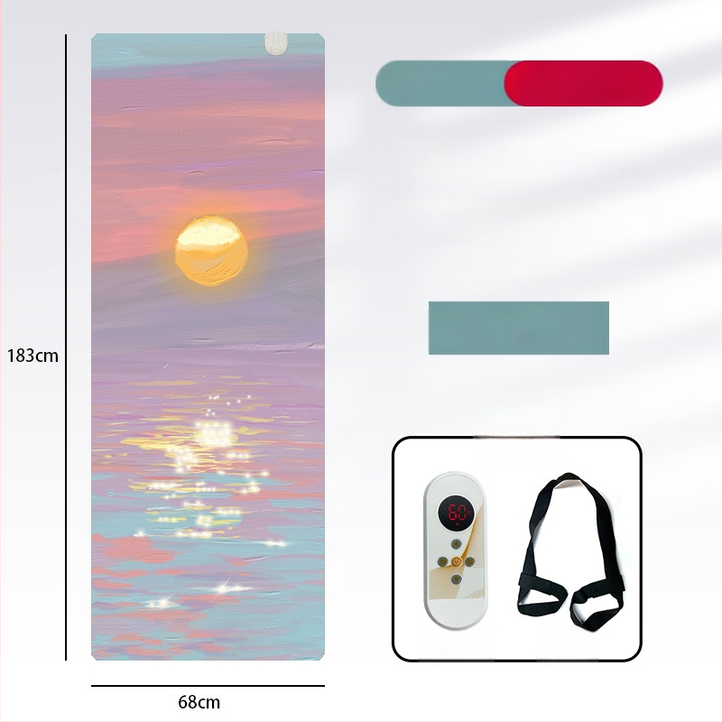 Grafēna apkures jogas paklājs, PU+gumijas konstrukcija, neslīdošs, 5 mm, 3500 g