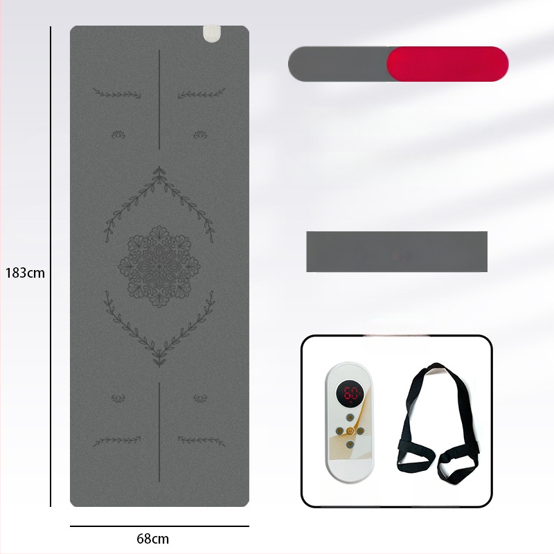 Grafēna apkures jogas paklājs, PU+gumijas konstrukcija, neslīdošs, 5 mm, 3500 g