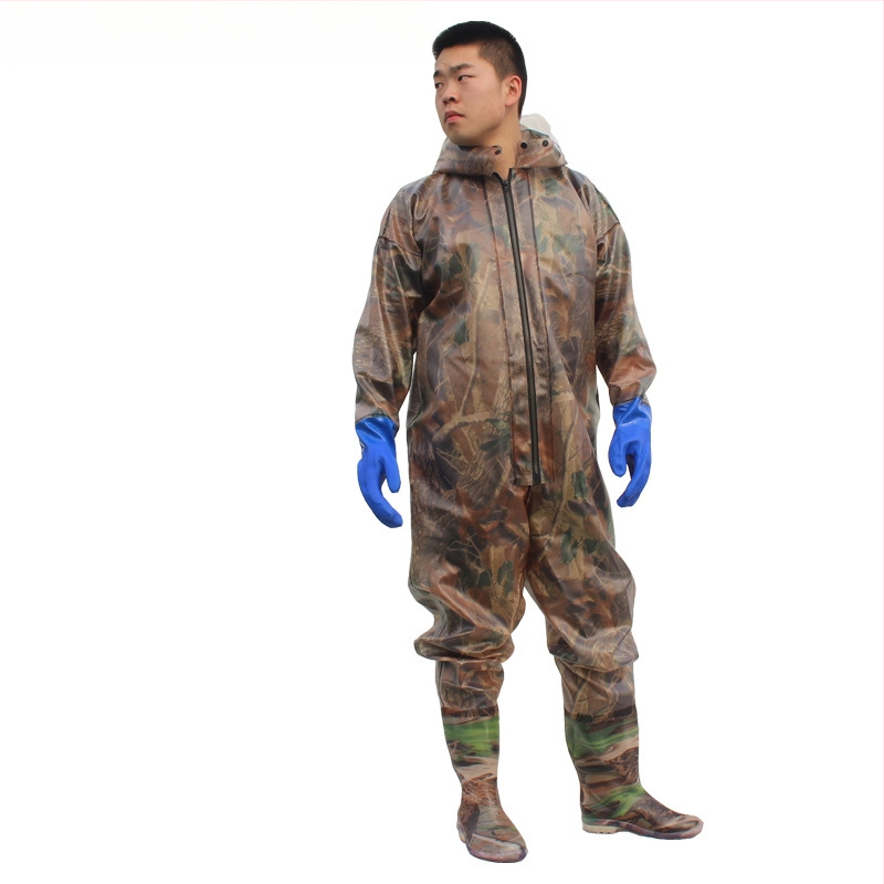 Viso kūno vandeniams wading kelnes žvejybai – PVC megztas medžiagos, greitai džiūsta, atsparios dėvėjimui, vėjo atsparios, atsparios rūgštims ir šarmams, modelis HXE009