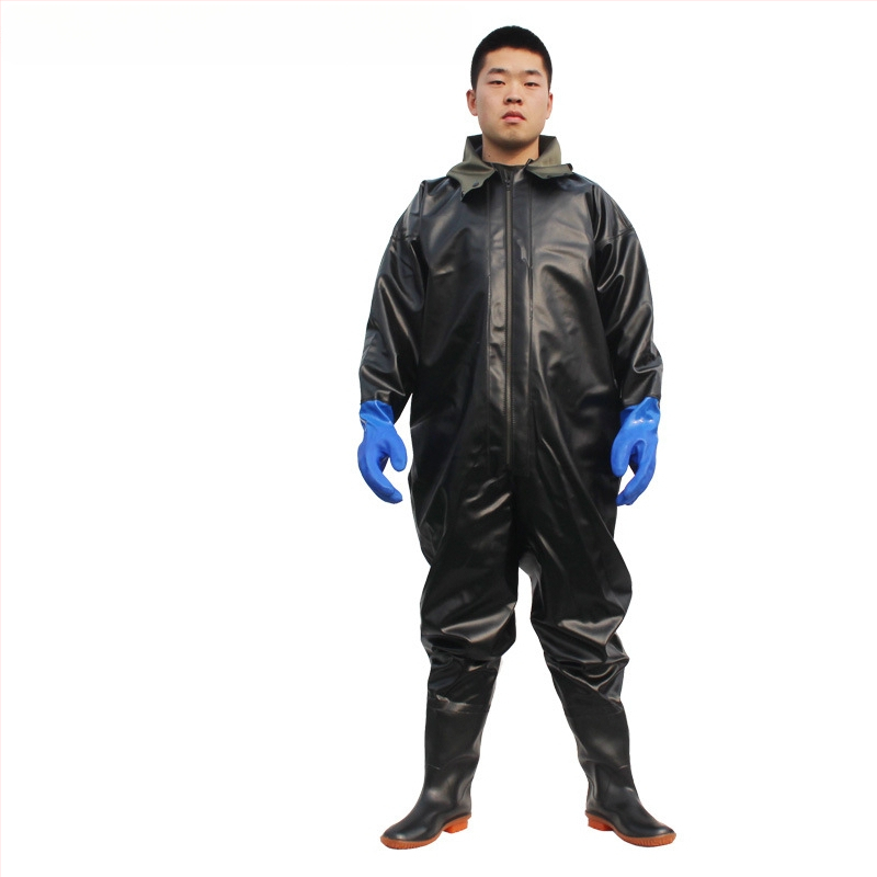 Viso kūno vandeniams wading kelnes žvejybai – PVC megztas medžiagos, greitai džiūsta, atsparios dėvėjimui, vėjo atsparios, atsparios rūgštims ir šarmams, modelis HXE009