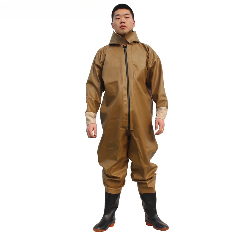 Viso kūno vandeniams wading kelnes žvejybai – PVC megztas medžiagos, greitai džiūsta, atsparios dėvėjimui, vėjo atsparios, atsparios rūgštims ir šarmams, modelis HXE009