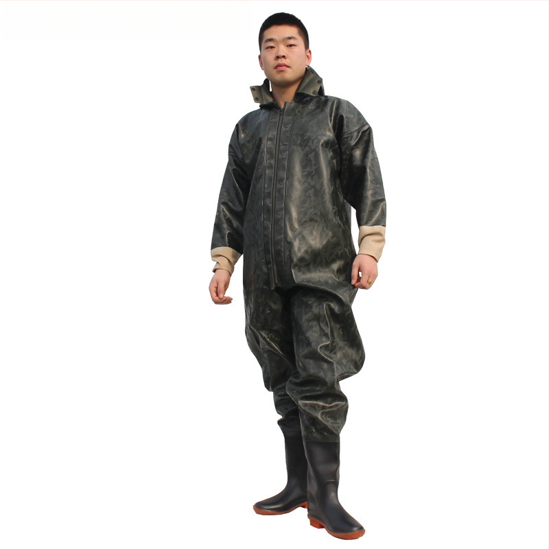 Viso kūno vandeniams wading kelnes žvejybai – PVC megztas medžiagos, greitai džiūsta, atsparios dėvėjimui, vėjo atsparios, atsparios rūgštims ir šarmams, modelis HXE009