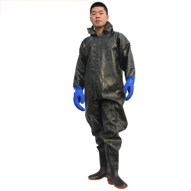 Viso kūno vandeniams wading kelnes žvejybai – PVC megztas medžiagos, greitai džiūsta, atsparios dėvėjimui, vėjo atsparios, atsparios rūgštims ir šarmams, modelis HXE009