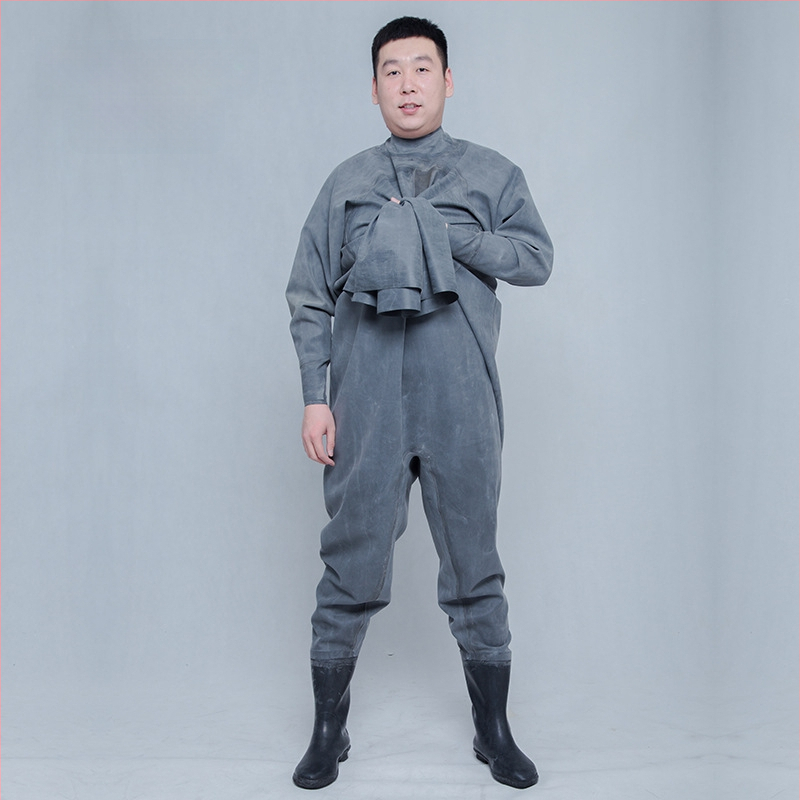 Guminės žvejybos kelnės, pilnas kūno dengimas, 0 kiščių, be gelbėjimosi liemenės