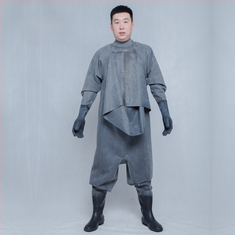 Guminės žvejybos kelnės, pilnas kūno dengimas, 0 kiščių, be gelbėjimosi liemenės