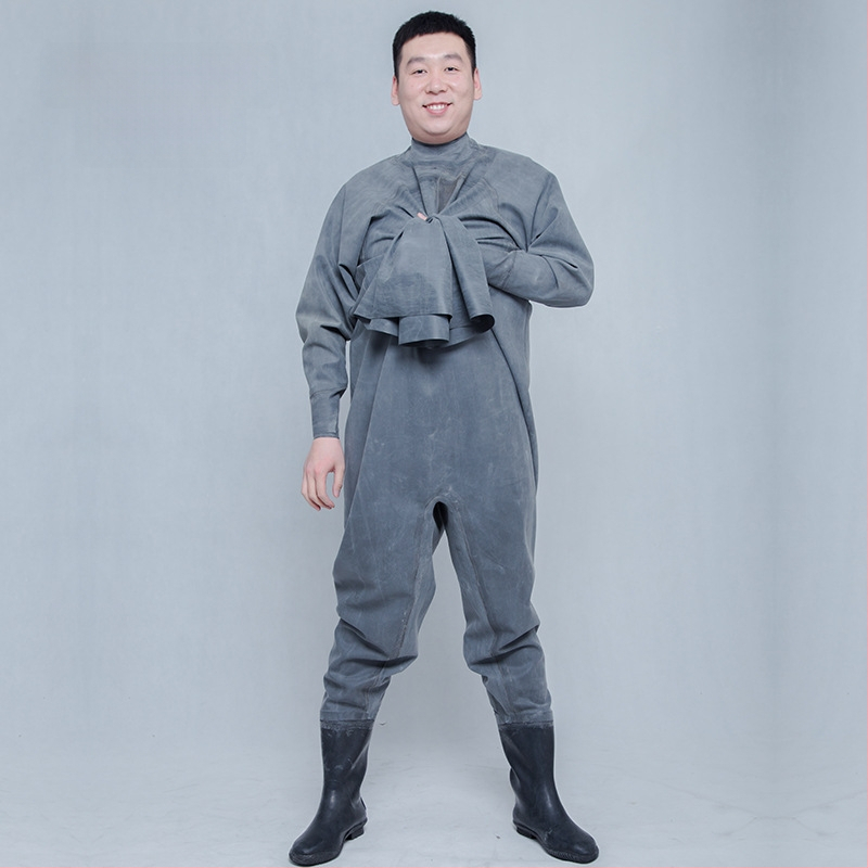 Guminės žvejybos kelnės, pilnas kūno dengimas, 0 kiščių, be gelbėjimosi liemenės