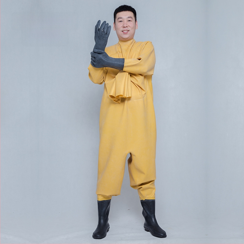 Guminės žvejybos kelnės, pilnas kūno dengimas, 0 kiščių, be gelbėjimosi liemenės