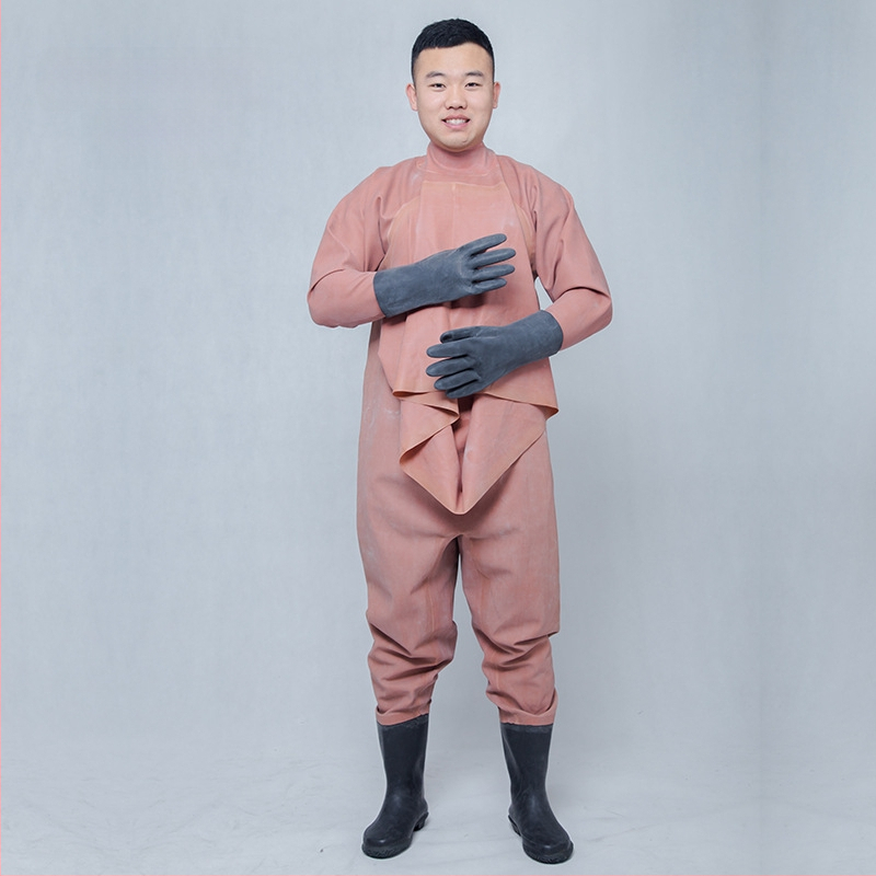 Guminės žvejybos kelnės, pilnas kūno dengimas, 0 kiščių, be gelbėjimosi liemenės