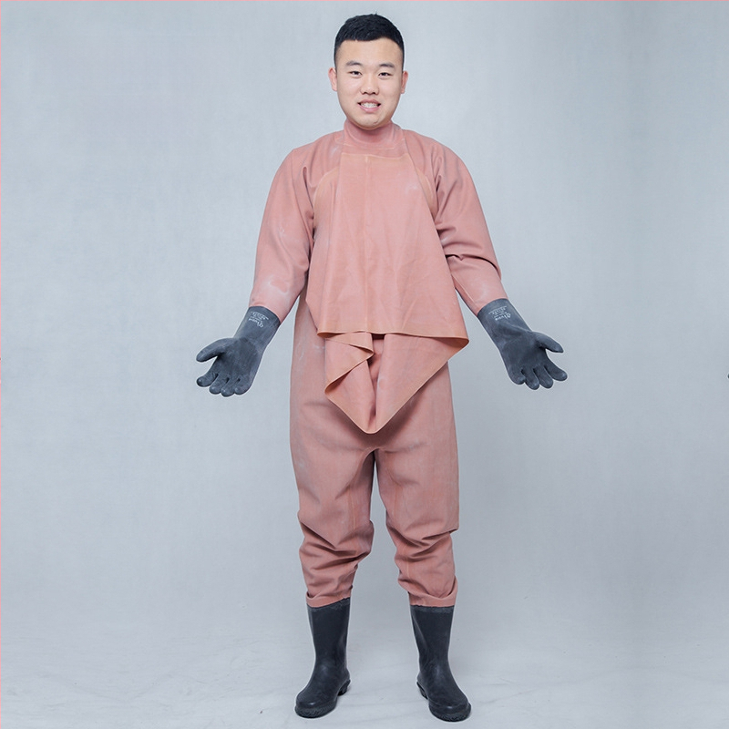 Guminės žvejybos kelnės, pilnas kūno dengimas, 0 kiščių, be gelbėjimosi liemenės