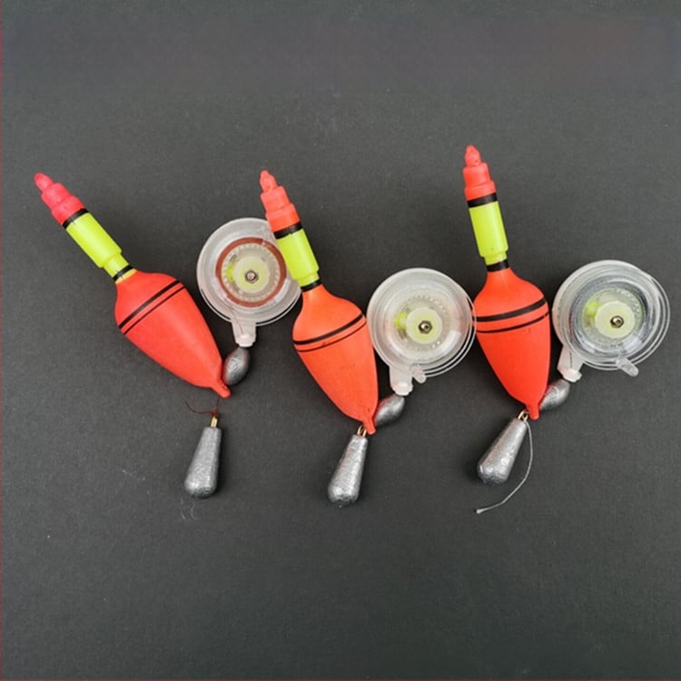 Zvejas pludiņš-lokators - Acīmredzams dizains, dziļajiem ūdeņiem, no plastmasas