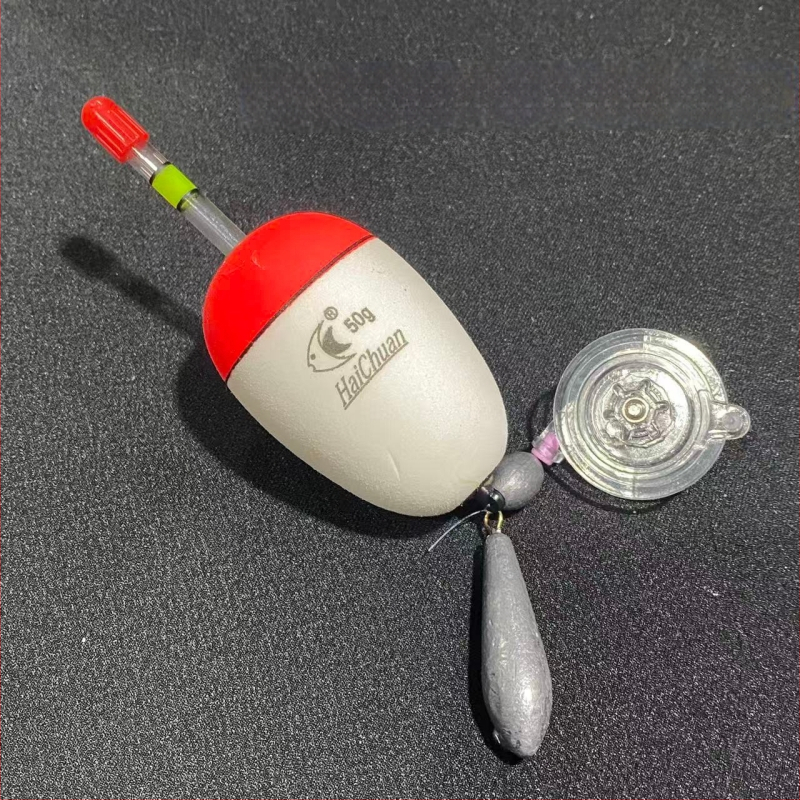 Zvejas pludiņš-lokators - Acīmredzams dizains, dziļajiem ūdeņiem, no plastmasas