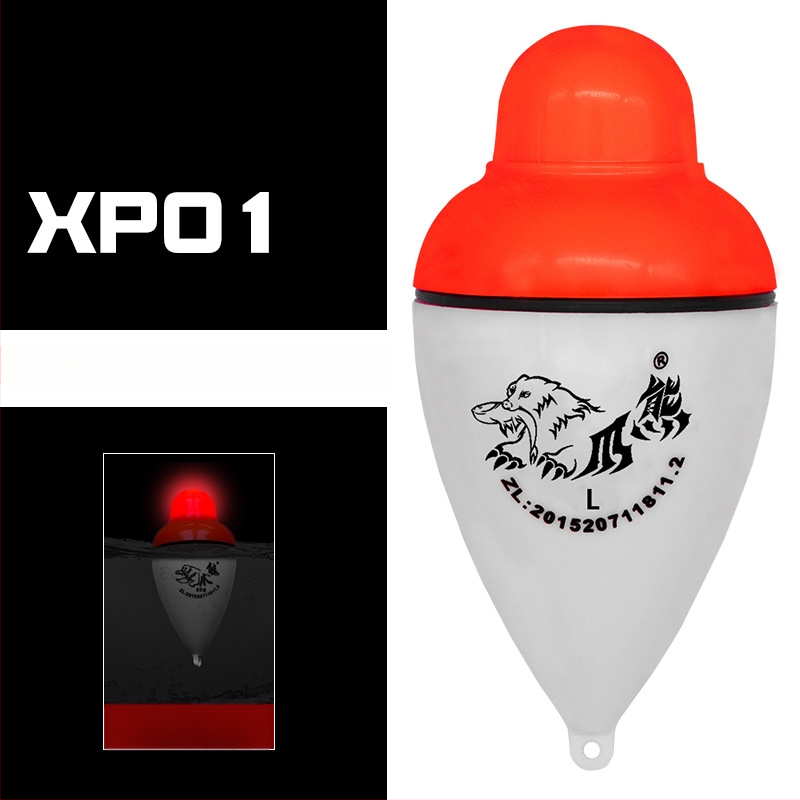 Vertikālais zvejas plūdītājs ar gaismas indikatoru uz ķerienu un nakts signālu (Plastmasas korpuss; Vienmēr ieslēgts, ja baro; Indikators uz ķērienu)